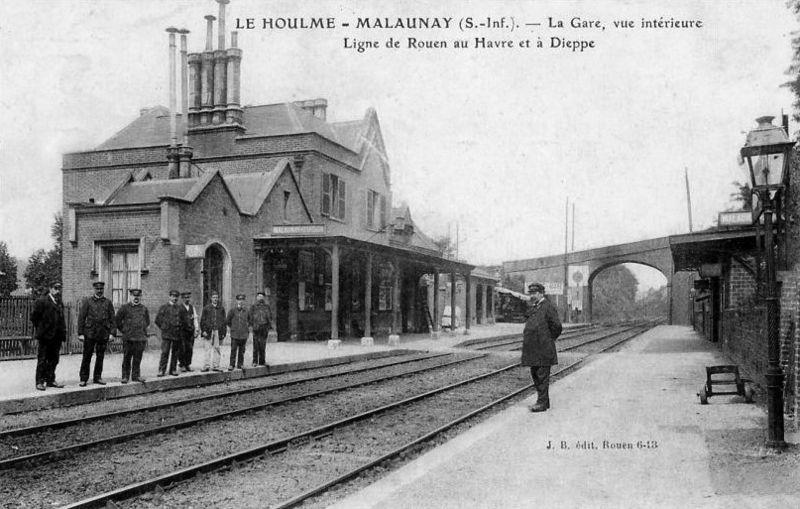 Gare le houlme malaunay 1900